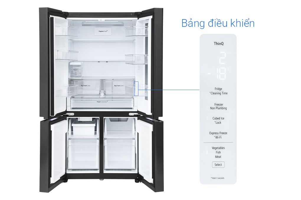 Tủ lạnh LG Inverter 576 lít Multi Door InstaView LFD58BLMAI